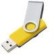 Флешка пластиковая на 16 Гб Twist Mix USB 2.0, синяя / желтая - фото № 3
