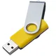 Флешка пластиковая на 16 Гб Twist Mix USB 2.0, желтая / фиолетовая - фото № 3