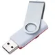Флешка пластиковая на 16 Гб Twist Mix USB 3.0, белая / красная - фото № 3