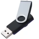 Флешка пластиковая на 16 Гб Twist Mix USB 3.0, черная / фиолетовая - фото № 3