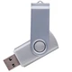 Флешка пластиковая на 16 Гб Twist USB 2.0, серебристая - фото № 1
