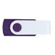 Флешка пластиковая на 16 Гб Twist White Color USB 2.0, фиолетовая / белая - фото № 3