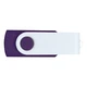Флешка пластиковая на 16 Гб Twist White Color USB 2.0, фиолетовая / белая - фото № 3