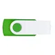 Флешка пластиковая на 16 Гб Twist White Color USB 2.0, салатовая / белая - фото № 3