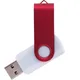 Флешка пластиковая на 16 Гб Twist White Color USB 3.0, белая / красная - фото № 1