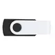 Флешка пластиковая на 16 Гб Twist White Color USB 3.0, черная / белая - фото № 3