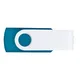 Флешка пластиковая на 16 Гб Twist White Color USB 3.0, голубая / белая - фото № 3