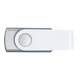Флешка пластиковая на 16 Гб Twist White Color USB 3.0, серебристая / белая - фото № 3