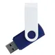 Флешка пластиковая на 16 Гб Twist White Color USB 3.0, синяя / белая - фото № 1