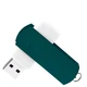 Флешка пластиковая на 32 Гб Elegance Color USB 2.0, белая / зеленая - фото № 4