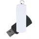 Флешка пластиковая на 32 Гб Elegance Color USB 2.0, черная / белая - фото № 1
