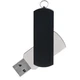 Флешка пластиковая на 32 Гб Elegance Color USB 2.0, серебристая / черная - фото № 1