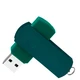 Флешка пластиковая на 32 Гб Elegance Color USB 2.0, зеленая - фото № 4