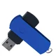 Флешка пластиковая на 32 Гб Elegance Color USB 3.0, черная / синяя - фото № 2