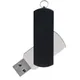 Флешка пластиковая на 32 Гб Elegance Color USB 3.0, серебристая / черная - фото № 1