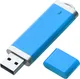 Флешка пластиковая на 32 Гб Profi USB 2.0, голубая - фото № 2
