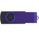 Флешка пластиковая на 32 Гб Twist Color Mix USB 2.0, черная / фиолетовая - фото № 3