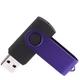 Флешка пластиковая на 32 Гб Twist Color Mix USB 2.0, черная / фиолетовая - фото № 2