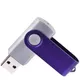Флешка пластиковая на 32 Гб Twist Color Mix USB 3.0, серебристая / фиолетовая - фото № 2