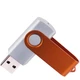 Флешка пластиковая на 32 Гб Twist Color Mix USB 3.0, серебристая / оранжевая - фото № 2