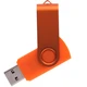 Флешка пластиковая на 32 Гб Twist Color USB 2.0, оранжевая - фото № 1