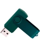 Флешка пластиковая на 32 Гб Twist Color USB 2.0, зеленая - фото № 2