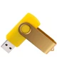 Флешка пластиковая на 32 Гб Twist Color USB 3.0, желтая - фото № 2