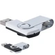 Флешка пластиковая на 32 Гб Twist Mix USB 2.0, белая / черная - фото № 1