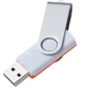 Флешка пластиковая на 32 Гб Twist Mix USB 2.0, белая / оранжевая - фото № 2