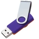 Флешка пластиковая на 32 Гб Twist Mix USB 2.0, оранжевая / фиолетовая - фото № 3