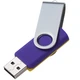 Флешка пластиковая на 32 Гб Twist Mix USB 2.0, желтая / фиолетовая - фото № 2