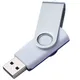 Флешка пластиковая на 32 Гб Twist Mix USB 3.0, белая / фиолетовая - фото № 3