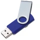 Флешка пластиковая на 32 Гб Twist Mix USB 3.0, серебристая / синяя - фото № 3