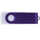 Флешка пластиковая на 32 Гб Twist White Color USB 2.0, белая / фиолетовая - фото № 3