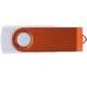 Флешка пластиковая на 32 Гб Twist White Color USB 2.0, белая / оранжевая - фото № 3