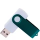 Флешка пластиковая на 32 Гб Twist White Color USB 2.0, белая / зеленая - фото № 2