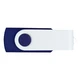 Флешка пластиковая на 32 Гб Twist White Color USB 2.0, синяя / белая - фото № 3