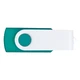 Флешка пластиковая на 32 Гб Twist White Color USB 3.0, бирюзовая / белая - фото № 3