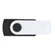 Флешка пластиковая на 32 Гб Twist White Color USB 3.0, черная / белая - фото № 3