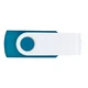 Флешка пластиковая на 32 Гб Twist White Color USB 3.0, голубая / белая - фото № 3