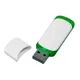 Флешка пластиковая на 4 Гб Ozon USB 2.0, белая / зеленая - фото № 2