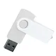 Флешка пластиковая на 4 Гб Twist Color USB 2.0, белая - фото № 2