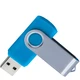 Флешка пластиковая на 4 Гб Twist USB 2.0, голубая - фото № 2