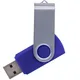 Флешка пластиковая на 4 Гб Twist USB 2.0, синяя - фото № 1