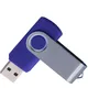 Флешка пластиковая на 4 Гб Twist USB 2.0, синяя - фото № 2