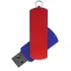 Флешка пластиковая на 64 Гб Elegance Color USB 2.0, синяя / красная - фото № 1