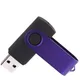 Флешка пластиковая на 64 Гб Twist Color Mix USB 2.0, черная / фиолетовая - фото № 2