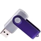 Флешка пластиковая на 64 Гб Twist Color Mix USB 2.0, серебристая / фиолетовая - фото № 2