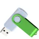 Флешка пластиковая на 64 Гб Twist White Color USB 2.0, белая / салатовая - фото № 3