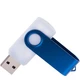 Флешка пластиковая на 64 Гб Twist White Color USB 2.0, белая / синяя - фото № 2